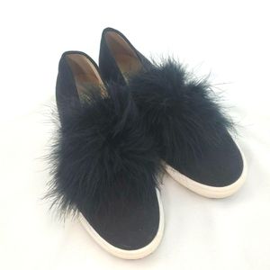 Steve Madden Womens Emily Black Shoes Size 7.5